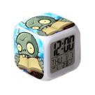 Despertador LED de anime Plants vs Zombies com temperatura Despertador LED de anime Plants vs Zombies com temperatura