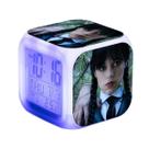 Despertador LED digital de anime às quartas-feiras com luz noturna
