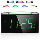 Despertador Mesqool Digital de 7 cores com luz noturna e carregador USB