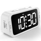 Despertador Odokee Digital Dual Alarm com carregador USB branco