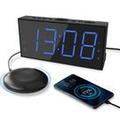 Despertador Roxicosly Super Loud com agitador de cama e carregador USB Despertador Roxicosly Super Loud com agitador de cama e carregador USB