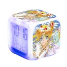 Despertador Sailors Moons Anime LED com display de temperatura