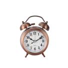 Despertador Vintage Copper Metal Twin Bell com luz noturna Despertador Vintage Copper Metal Twin Bell com luz noturna