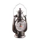 Despertador vintage em forma de lanterna com movimento de quartzo Despertador vintage em forma de lanterna com movimento de quartzo