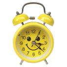 Despertador Yellow Smile Twin Bell Non Tick Analog
