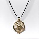 Desvende o Mistério com o Nosso Colar Baphomet Dourado!