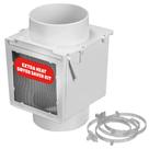 Desviador de calor com ventilação do secador Deflecto Extra Heat White Desviador de calor com ventilação do secador Deflecto Extra Heat White