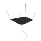 Desviador de vazamento de telhado Tarp BERPET preto 91x91 cm Heavy Duty