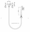 Desviador para Chuveiro e Ducha 175cm Cromado - Perflex Desviador para Chuveiro e Ducha 175cm Cromado - Perflex
