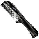 Detangler Comb KENT 10T Black Graphite Large para cabelos cacheados