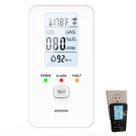 Detector 4 em 1 com Tela HD e Sensor Inteligente de Temperatura e Umidade