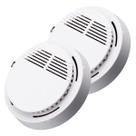 Detector de Fumaça Fogo Incendio Alarme 85db Kit 2 unidades Sensor Fotoeletrico Casa Residencial Comercial Segurança