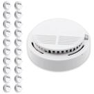Detector de Fumaca Kit 20 Uni 85db Incendio Fogo Alarme Sensor Fotoeletrico Seguranca Casa Empresarial Comercio
