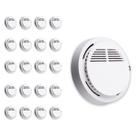 Detector de Fumaca Kit 20 Uni 85db Incendio Fogo Alarme Sensor Fotoeletrico Seguranca Empresarial Casa Comercio