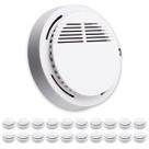 Detector de Fumaca Kit 20 Uni Incendio Fogo Alarme 85db Sensor Fotoeletrico Seguranca Casa Empresarial Comercio