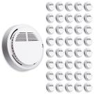 Detector de Fumaca Kit 40 Uni 85db Incendio Fogo Alarme Sensor Fotoeletrico Seguranca Casa Empresarial Comercio