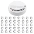 Detector de Fumaca Kit 40 Uni 85db Incendio Fogo Alarme Sensor Fotoeletrico Seguranca Empresarial Casa Comercio