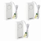 Detector de sensor de vazamento de água Topvico 120dB, bateria, 3 pacotes