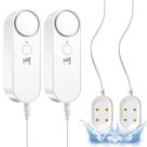 Detector de vazamento de água Daytech, pacote com 2 unidades, cabo e alarme de 6,5 pés