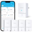 Detector de vazamento de água GoveeLife WiFi, pacote com 4, alarme e aplicativo