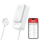 Detector de vazamento de água SwitchBot WiFi com alarme de 100dB IP67 branco