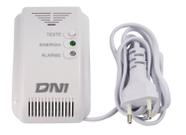 Detector De Vazamento Gas Natural E Fuga Glp Com Sirene Alarme Bivolt 127/220v