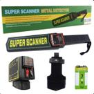 Detector Portátil Metais Manual Alta Sensibilidade Cor Preto