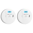 Detectores de fumaça e monóxido de carbono SHYEEH CDR-803 (pacote com 2) Detectores de fumaça e monóxido de carbono SHYEEH CDR-803 (pacote com 2)