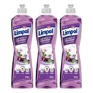 Detergente Gel Concentrado Limpol Uva Orquídea 400ml Kit C/3 Unidades