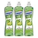 Detergente Gel Limpol 400ml Kit C/3 Limão Verbena Alta Potência na Limpeza