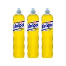 Detergente Limpol Neutro Líquido com 3 unidades 500ml