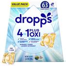 Detergente para ropa Dropps 4 en 1 Plus Oxi sin fragancia 63 cápsulas