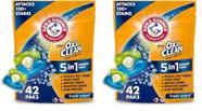 Detergente para roupa Arm & Hammer Plus OxiClean 5 em 1, 42 pacotes