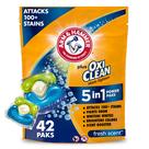 Detergente para Roupa Arm & Hammer Plus OxiClean 5 em 1 - Pacote com 42 Unidades