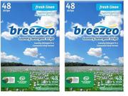 Detergente para roupa Breezeo Tiras de detergente para roupa Fresh Linen Scent 48 tiras