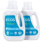 Detergente para roupa ECOS Liquid 50mL, 100 cargas, pacote com 2
