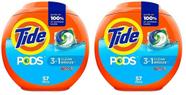 Detergente para roupa Tide Pods Clean Breeze 57 pacotes x2 1,36 L