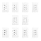 Dez Conjuntos com 3 Tomadas 2P+T 20A 250V, Modular, com Placa 4x2 Branco Pluzie Dez Conjuntos com 3 Tomadas 2P+T 20A 250V, Modular, com Placa 4x2 Branco Pluzie
