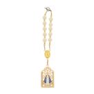 Dezena para Carro de Nossa Senhora Aparecida Conta Pérola Dourado