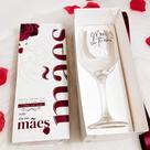 Dia das Mães - Taça Barone Vinho + Caixa presente Mãe Te Amo