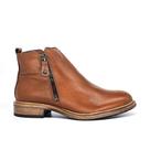 Dia017 bota ziper diana - couro comfort tan lustro s/cfe Dia017 bota ziper diana - couro comfort tan lustro s/cfe