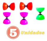 Diabolo Yoyo Profissional Com Baqueta Kit Com 5