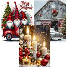 Diamond Art Kits Meothan Christmas, pacote com 3 para adultos, 30x40cm