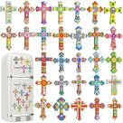Diamond Art Magnets Motipuns, 30 unidades, Cross Christmas, faça você mesmo Diamond Art Magnets Motipuns, 30 unidades, Cross Christmas, faça você mesmo