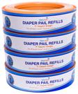 Diaper Genie Refill ChoiceRefill, pacote com 4 unidades, 1080 unidades Diaper Genie Refill ChoiceRefill, pacote com 4 unidades, 1080 unidades