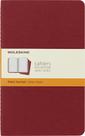 Diário Moleskine Cahier, capa macia, amora pautada grande
