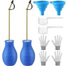 Diatomaceous Earth Powder Duster Qualirey, pacote com 2 unidades, azul Diatomaceous Earth Powder Duster Qualirey, pacote com 2 unidades, azul