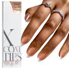 Dicas de unhas em gel francês Btartbox Nails Brown Short Ammond