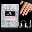 Dicas de Unhas UNA GELLA - Aplique Curto Ammond Gel e Pontas de Unha (Meia Cobertura)
