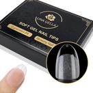 Dicas de unhas UNA GELLA Short Ammond Gel x600 Oval Round Clear